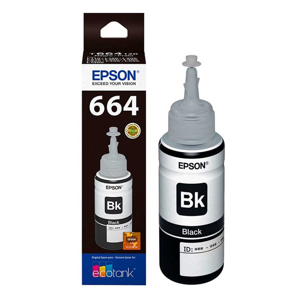 Botella Epson T664120-al Negro P/l355/380/395/475