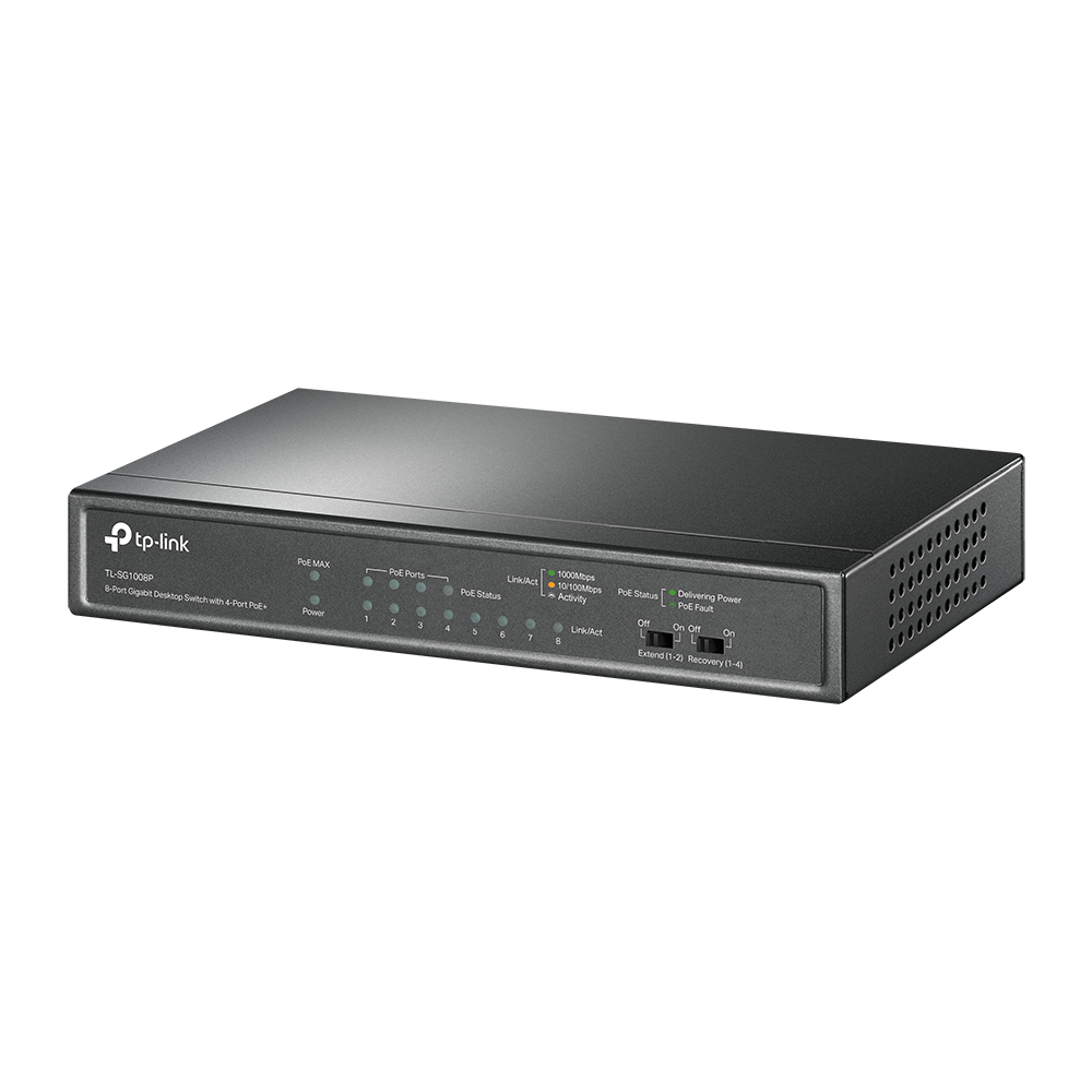 SWITCH 8P TP-LINK TL-SG1008P GIGABIT 4P POE+ DESKT
