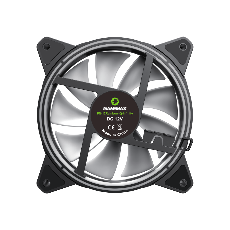 Fan Gamemax P/ Gabinete 120mm Argb Fn-12rainbow-qi