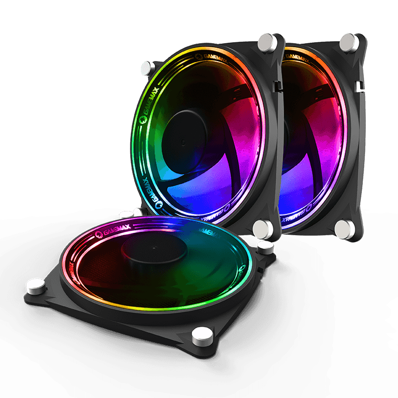 Fan Gamemax P/ Gabinete Kit 3 X 120mm Argb Rb300