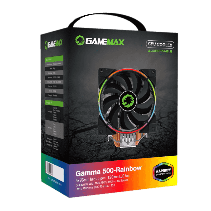 Cpu Cooler Gamemax Gamma 500 Argb **linea K-kf-x**