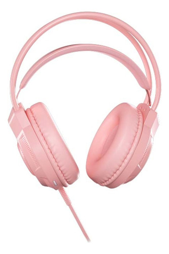 Auricular + Mic X-tech Khi Gamer Usb Rosa
