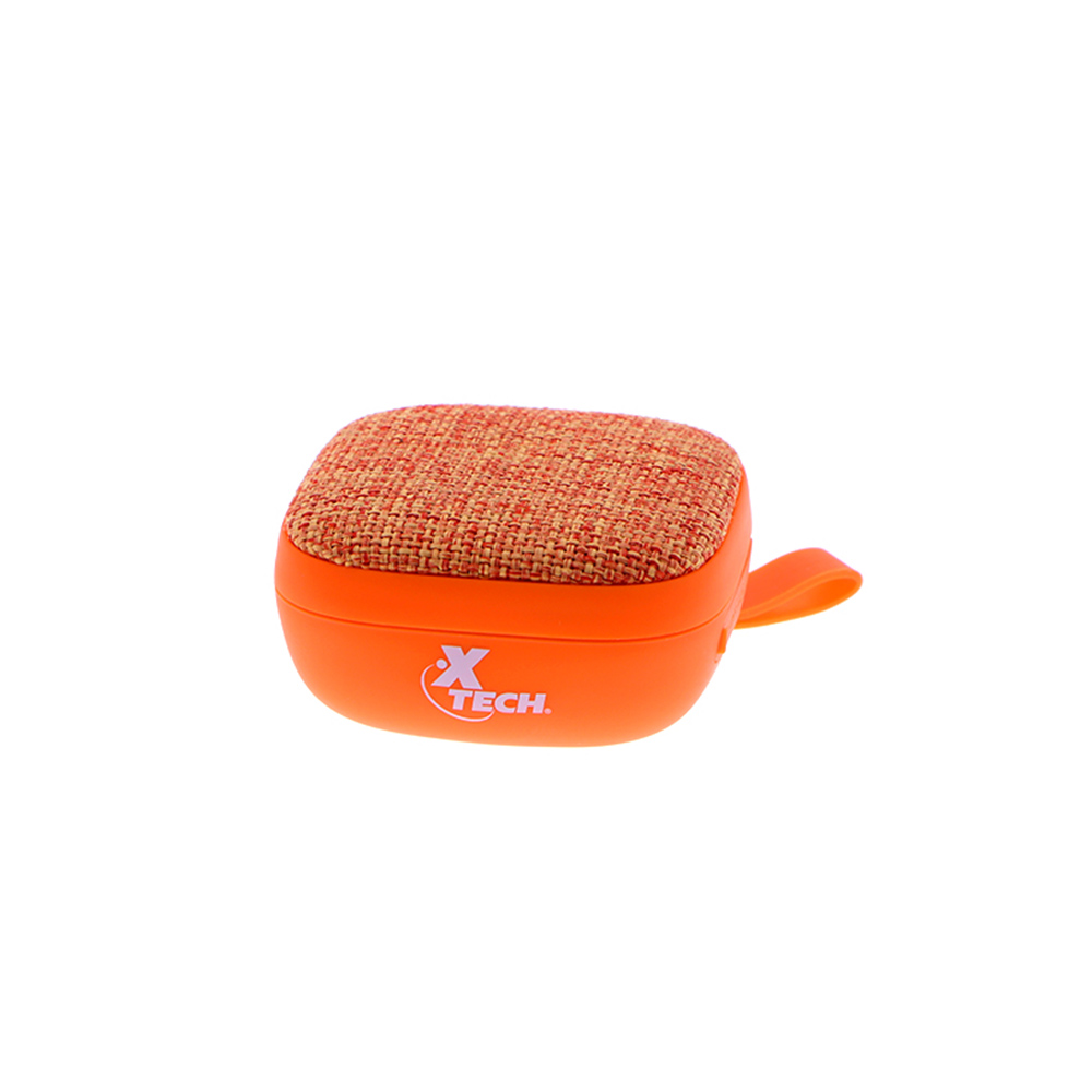 Parlante Mini  X-tech Portatil Naranja C/bluetooth