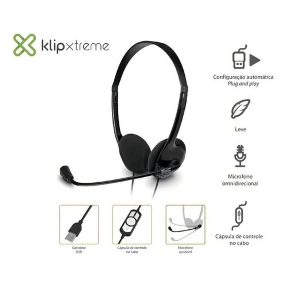Auriculares Klipxtreme Sekual Para Pc C/microfono