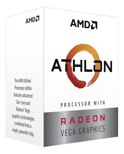 Cpu Amd Athlon 3000g 2 Core Am4 3.5ghz 4mb 35w