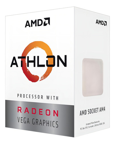 Cpu Amd Athlon 3000g 2 Core Am4 3.5ghz 4mb 35w