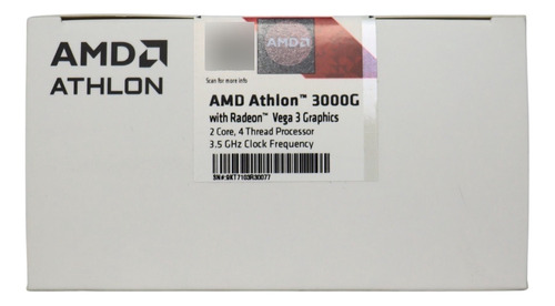 Cpu Amd Athlon 3000g 2 Core Am4 3.5ghz 4mb 35w