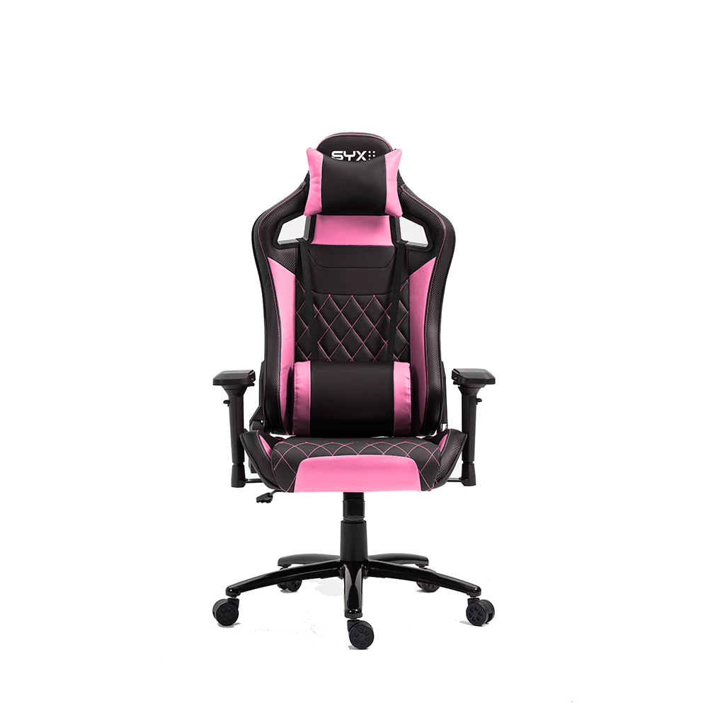 SILLA GAMER SYX CH-451 PK ROSA NEGRO