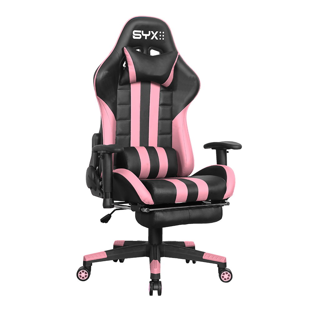 Silla Gamer Syx Ch-059 Pk Rosa Negro