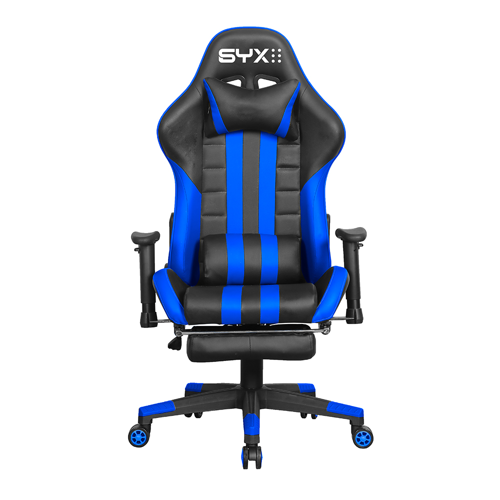 SILLA GAMER SYX CH-059 BL AZUL NEGRO