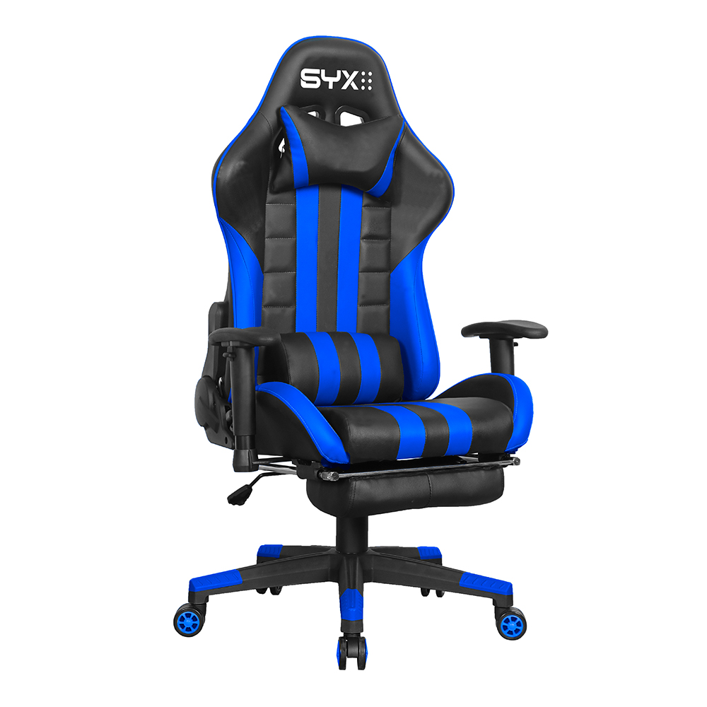 Silla Gamer Syx Ch-059 Bl Azul Negro