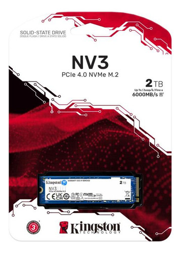 Ssd M.2 Nvme 2tb G4 Kingston Nv3