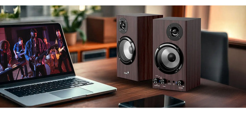 Parlantes Genius Sp-hf520bt Bt5.3 20w Dark Brown