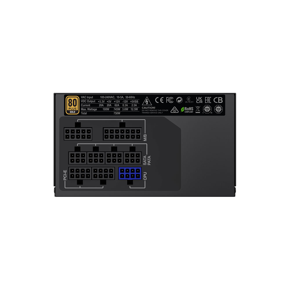 Fuente 750w Gamemax 80 Plus Gold Gx-750 M