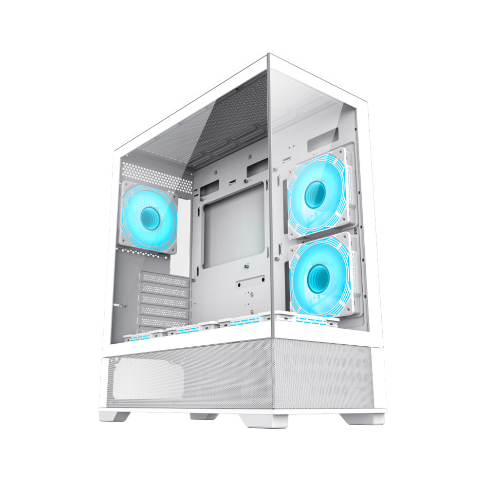 Gab Gamemax Vista Aw 6*fan Argb E-atx Blanco