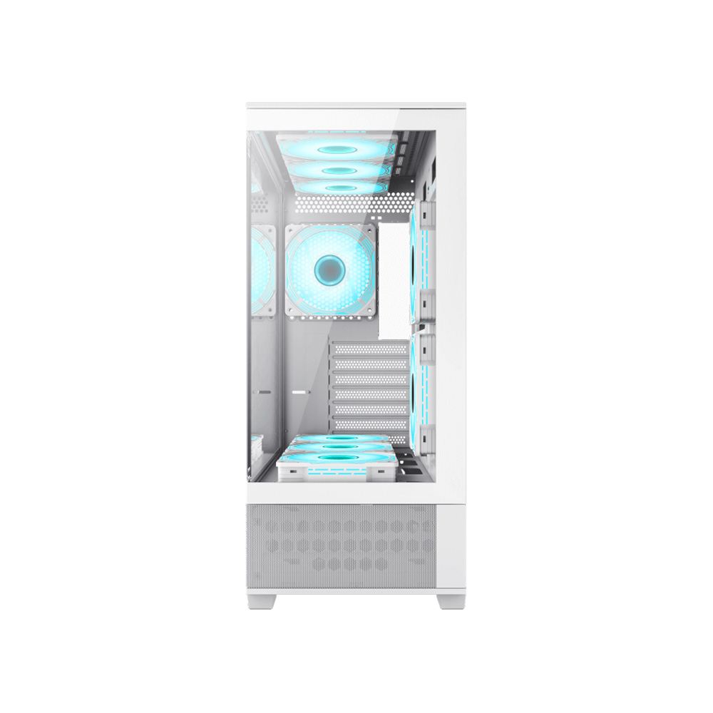 Gab Gamemax Vista Aw 6*fan Argb E-atx Blanco