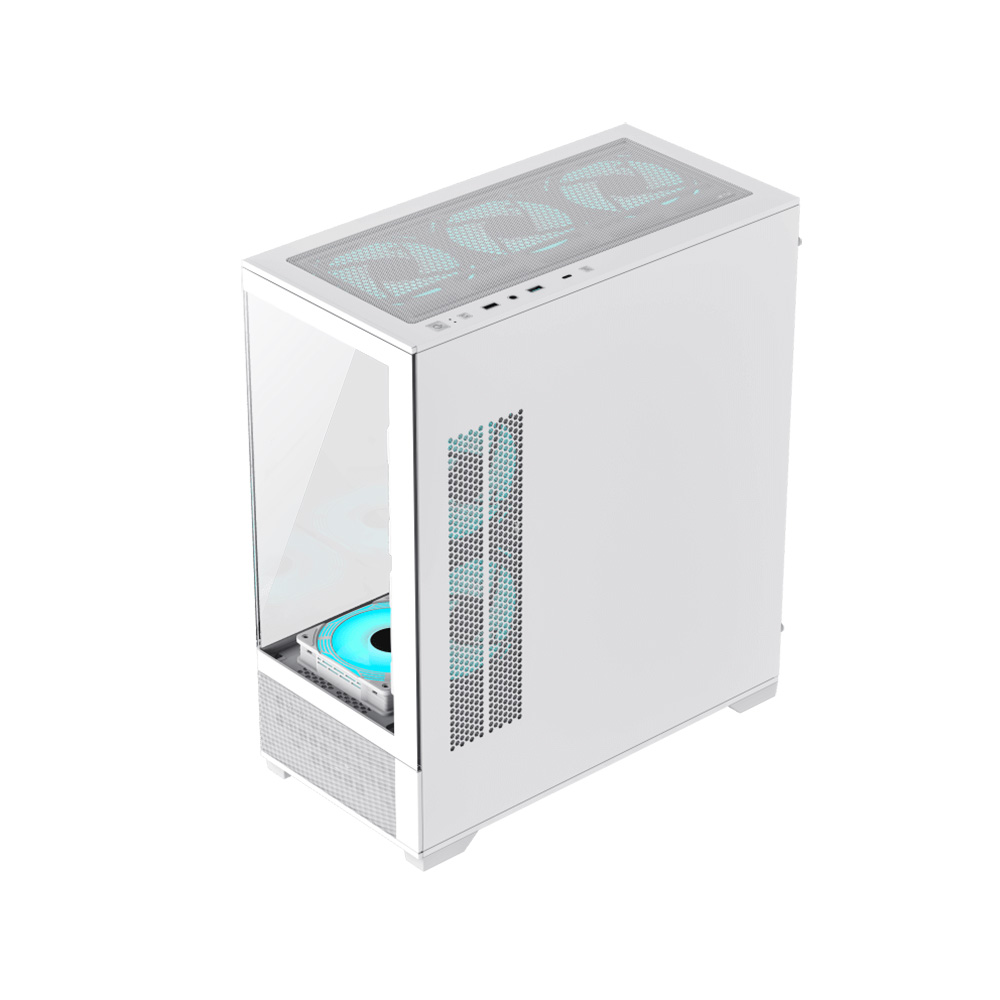 Gab Gamemax Vista Aw 6*fan Argb E-atx Blanco