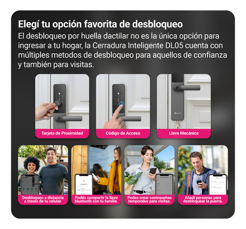 Cerradura Ezviz Smart Home Dl05 Huella
