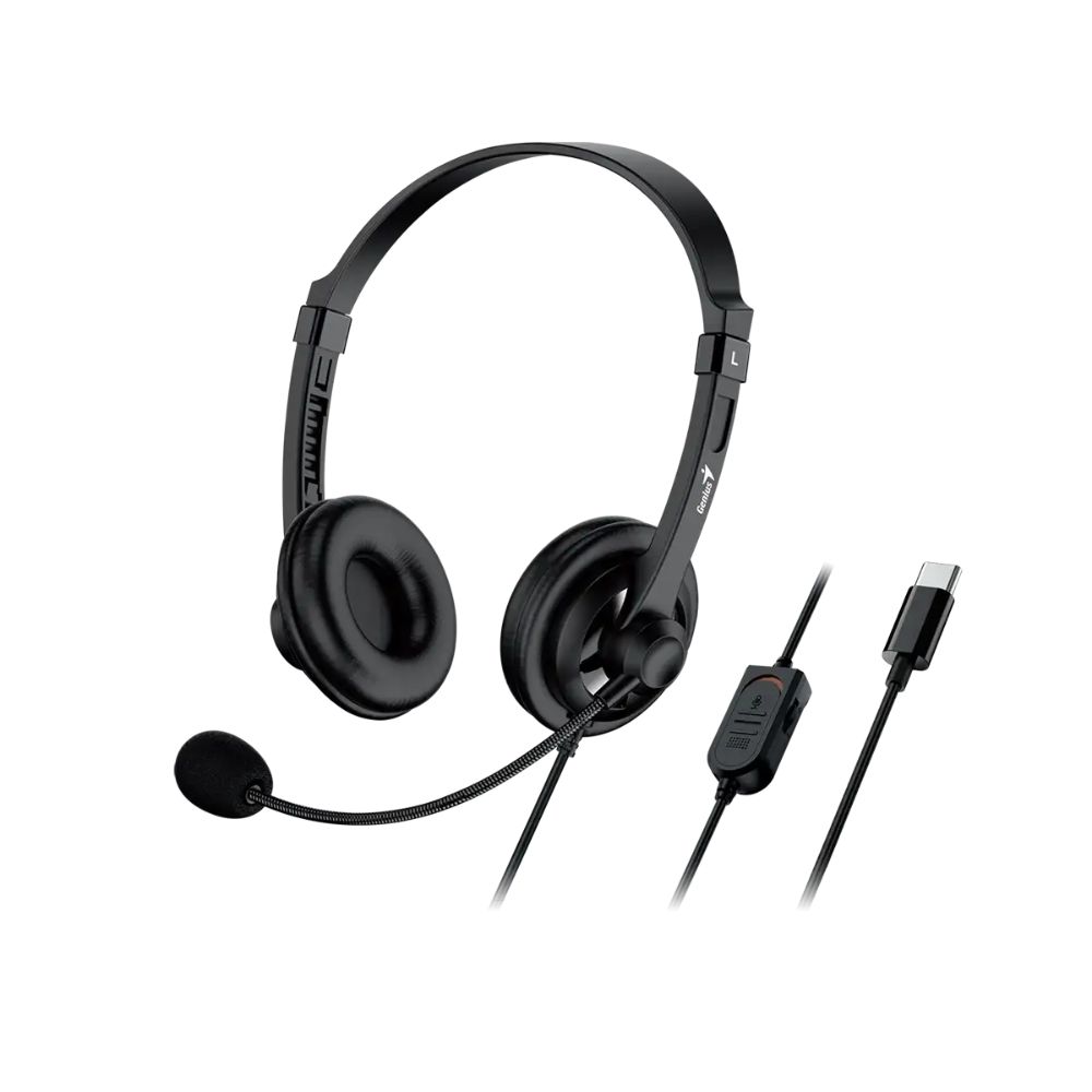 Auriculares + Mic Genius Hs-230u Usb Digital 2.4m