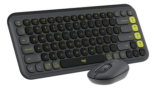 TEC+MOUSE LOGITECH POP ICON W BLACK WIRELESS