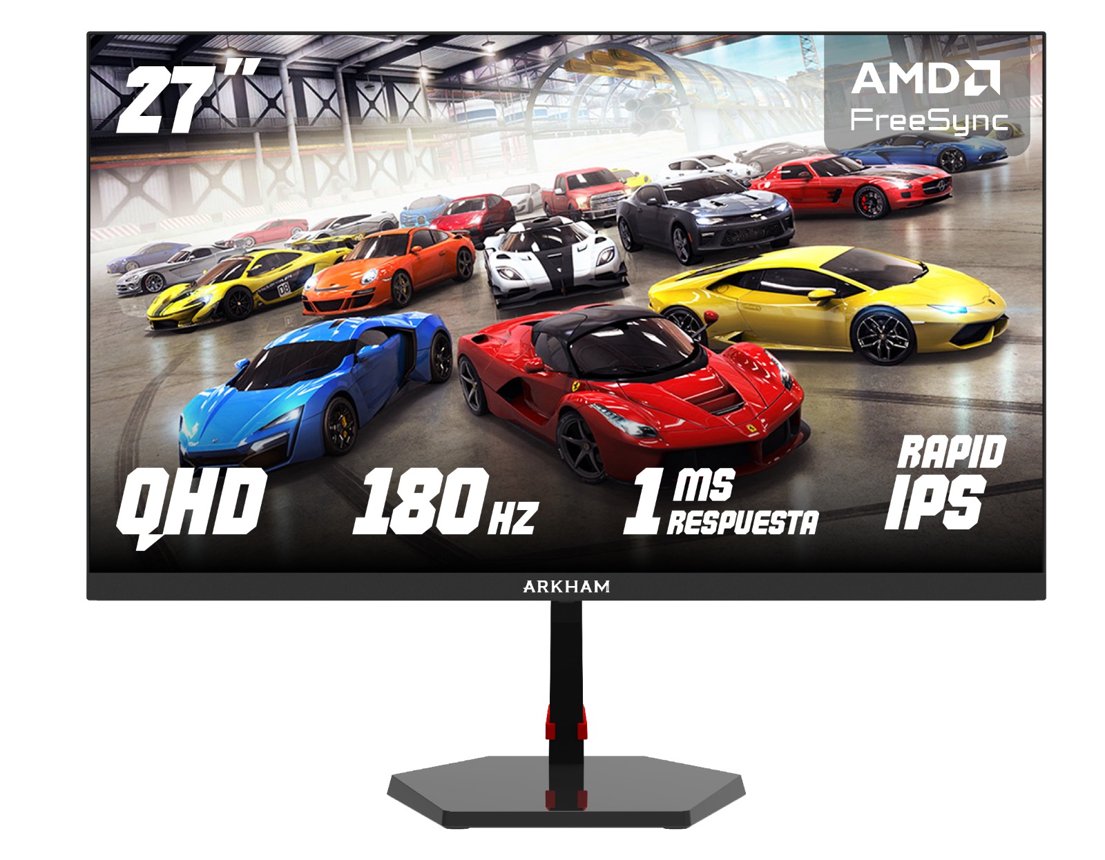 MONITOR 27 ARKHAM GAMER 180HZ IPS QHD 1MS HDMI/ DP
