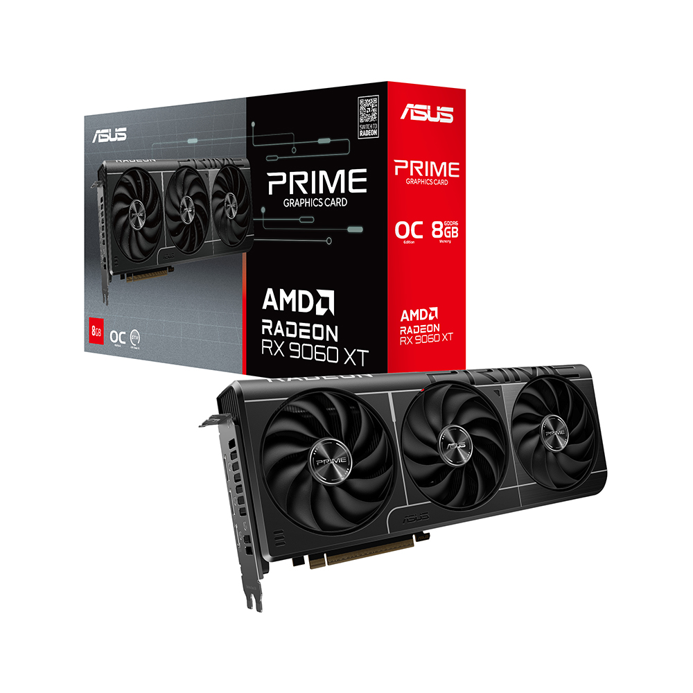 PLACA DE VIDEO ASUS PRIME RX 9060XT 8GB OC 