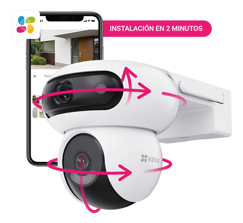CAMARA IP 4MP EZVIZ H90 DUAL LENS 2K+ EXTERIOR