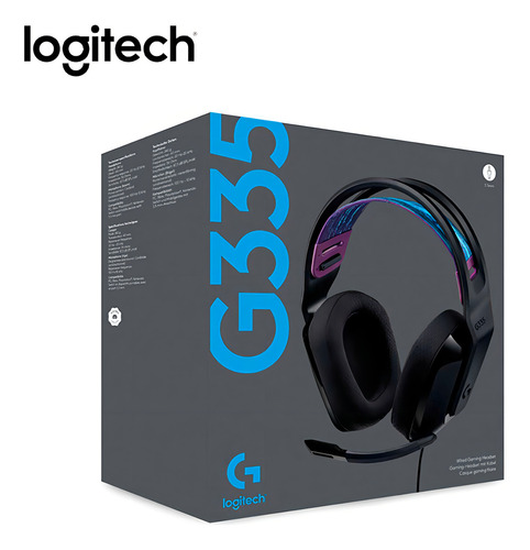 Auriculares + Mic Logitech G335 Negro