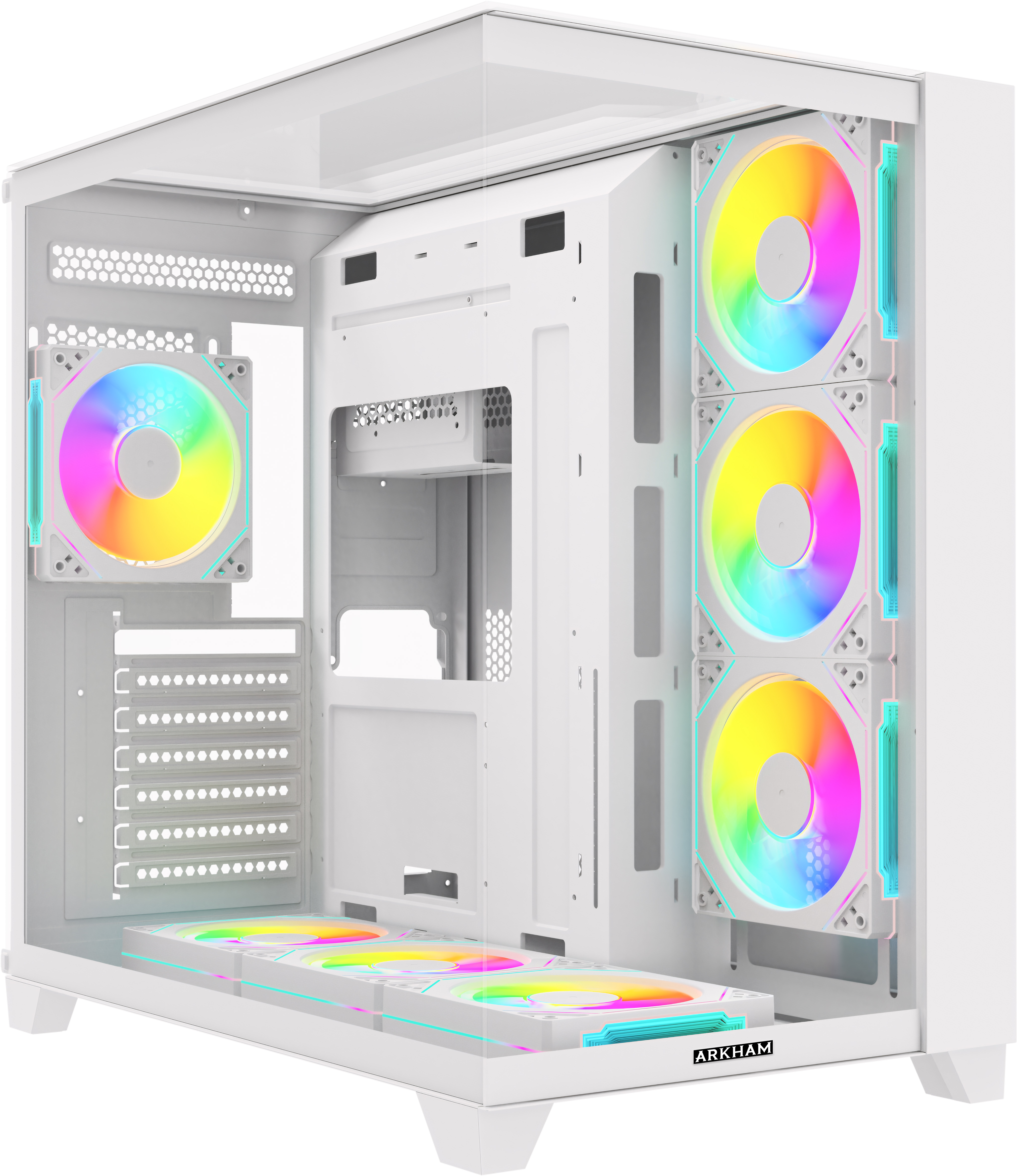 GAB ARKHAM MINOR WH BLANCO 7*FAN ARGB ATX