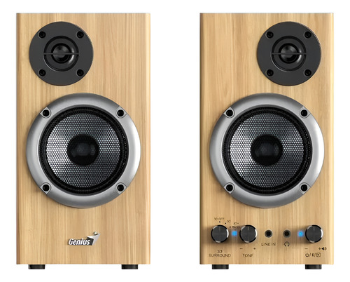 Parlantes Genius Sp-hf520bt Bt5.3 20w Pine Wood