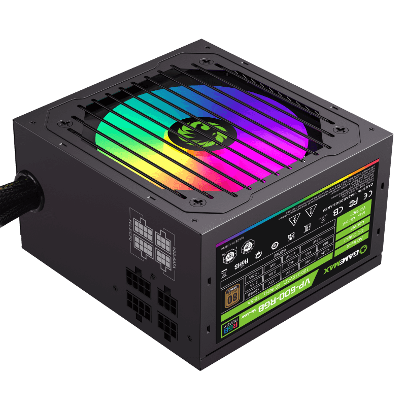 Fuente 600w Gamemax 80 Plus Bronze Vp-600-m-rgb