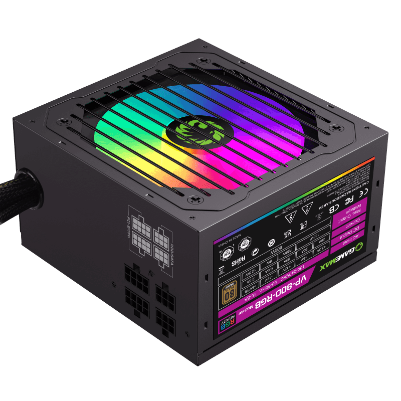 Fuente 800w Gamemax 80 Plus Bronze Vp-800-m-rgb