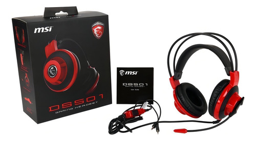 Auriculares + Mic Msi Gamer Headset Ds501 Jack3.5