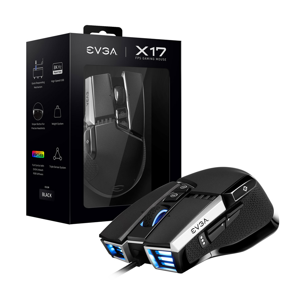 MOUSE EVGA GAMER X17 MOUSE BLACK